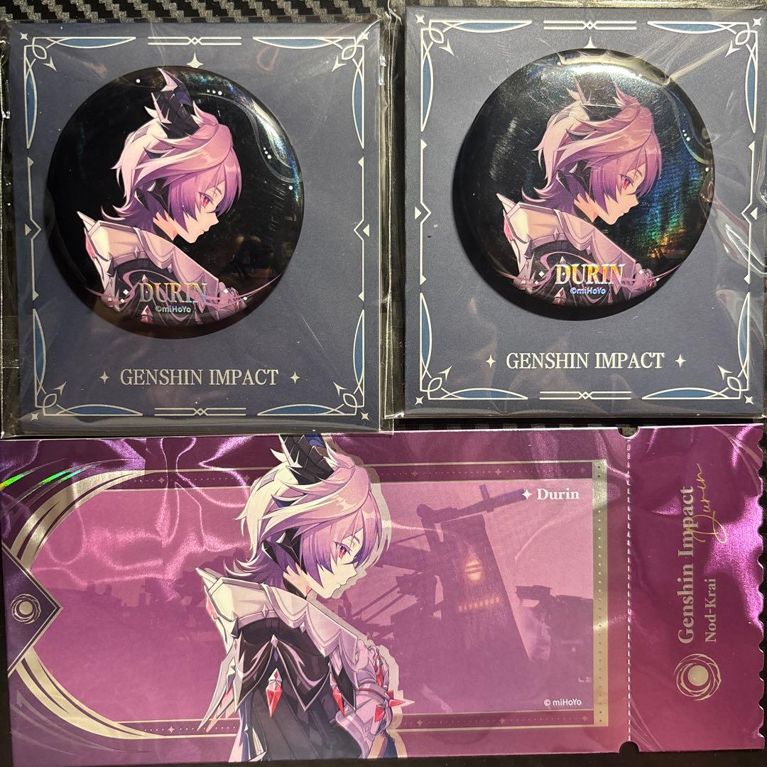 ドゥリン 原神 空月の歌 缶バッジ ホログラムチケット 公式正規品