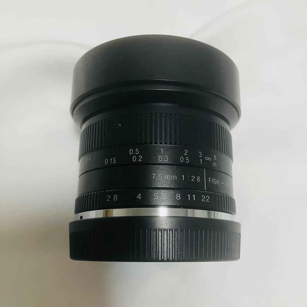 レンズ(単焦点) 7Artisans 7.5mm F2.8 FISH-EYE EF-M canon