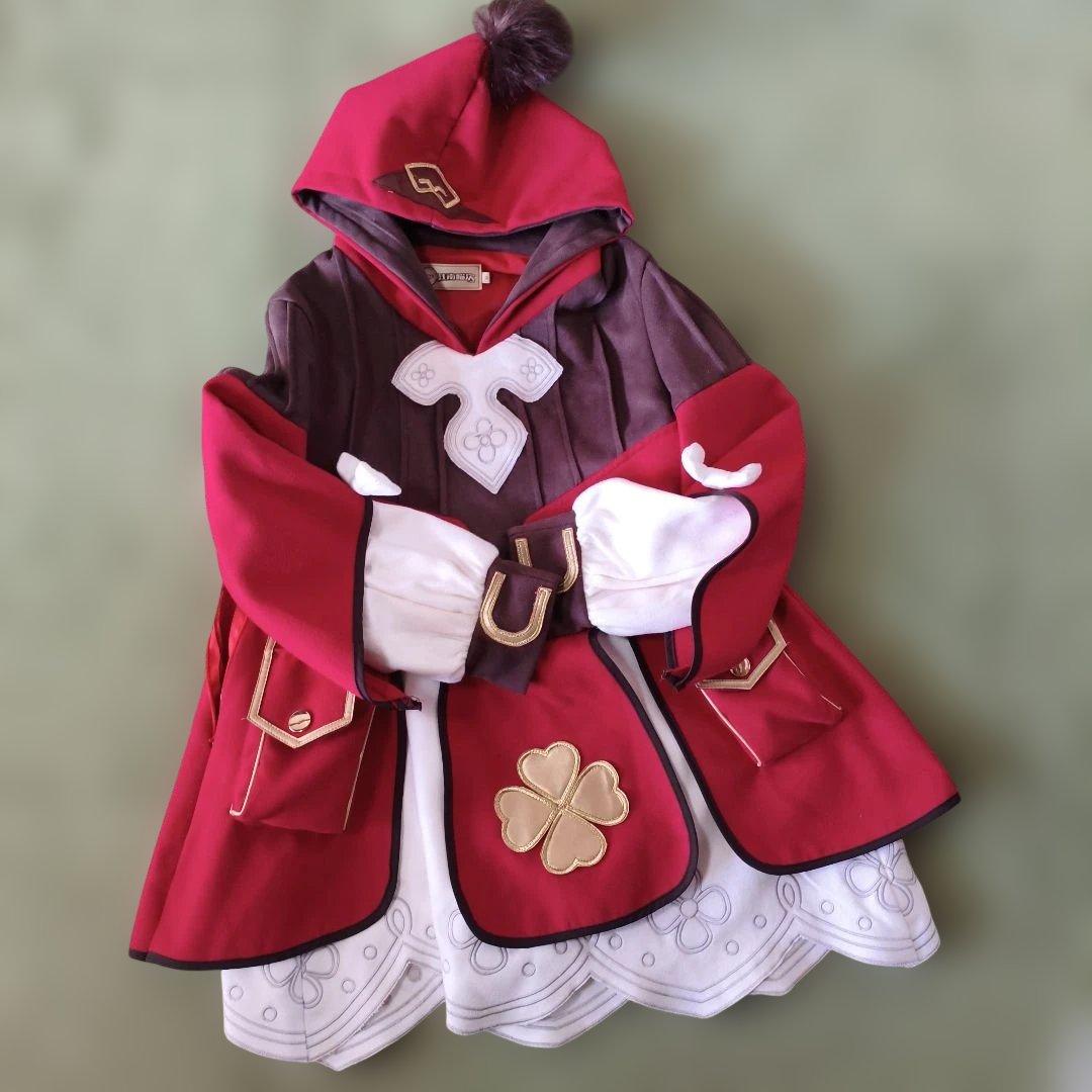 原神　コスプレ　クレー　　フルセット　（ウィッグおまけ）★少々難あり 三分妄想 原神 コスプレ クレー 衣装 リニューアルVer