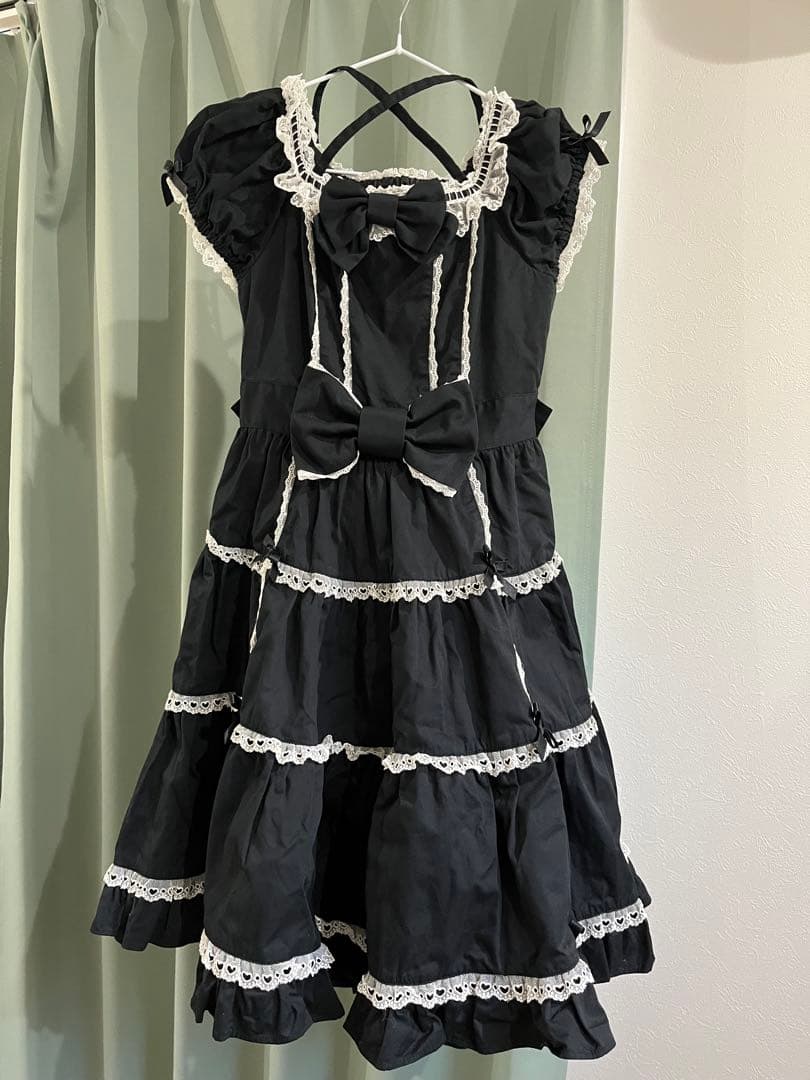 Angelic Pretty ジャンパースカート、お袖留、カチューシャ Angelic Prettyのファッションショー参加者限定先行予約でBunny