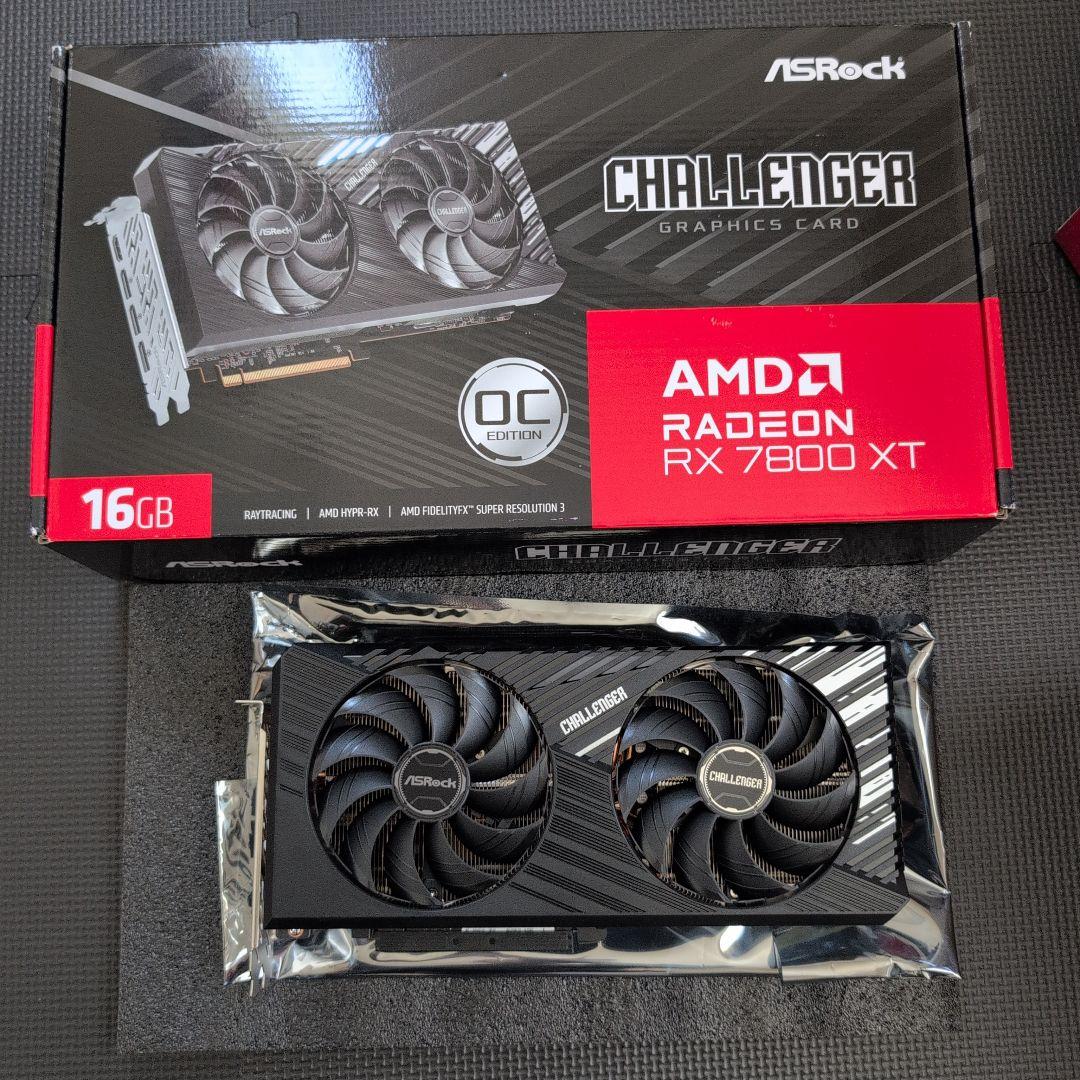 極美品　ASRock AMD Radeon RX 7800 XT 16GB OC ASRock | AMD Radeon™ RX 7800 XT Phantom Gaming 16GB OC