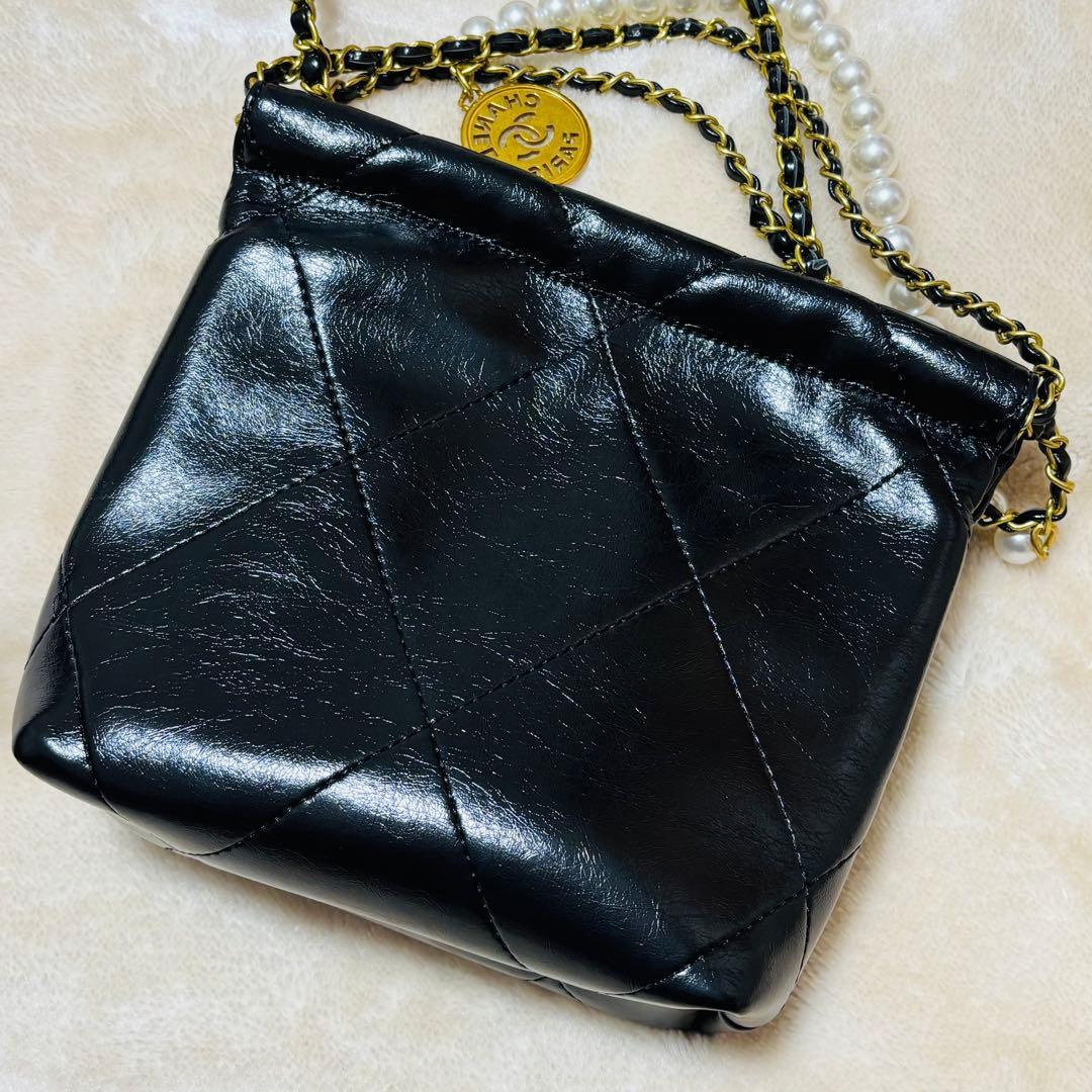 s*g様 CHANELノベルティチェーンショルダー2wayバッグエナメル加工