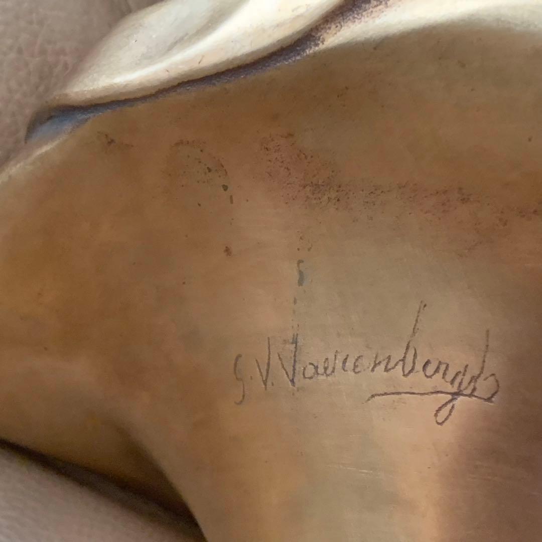 A. GORI ブラス製 女性胸像 約27cm