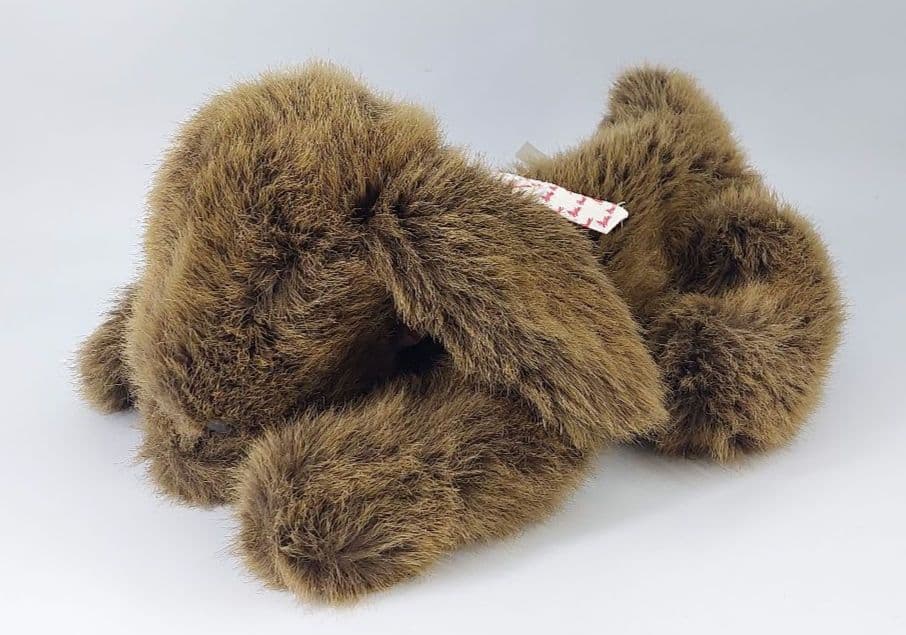 廃盤品 ケテクルーゼ ぬいぐるみ クタクタ犬 ドイツ製 ブラウン 横向き34cm 廃盤品 ケテクルーゼ ぬいぐるみ クタクタ犬 ドイツ製 ブラウン 横向き