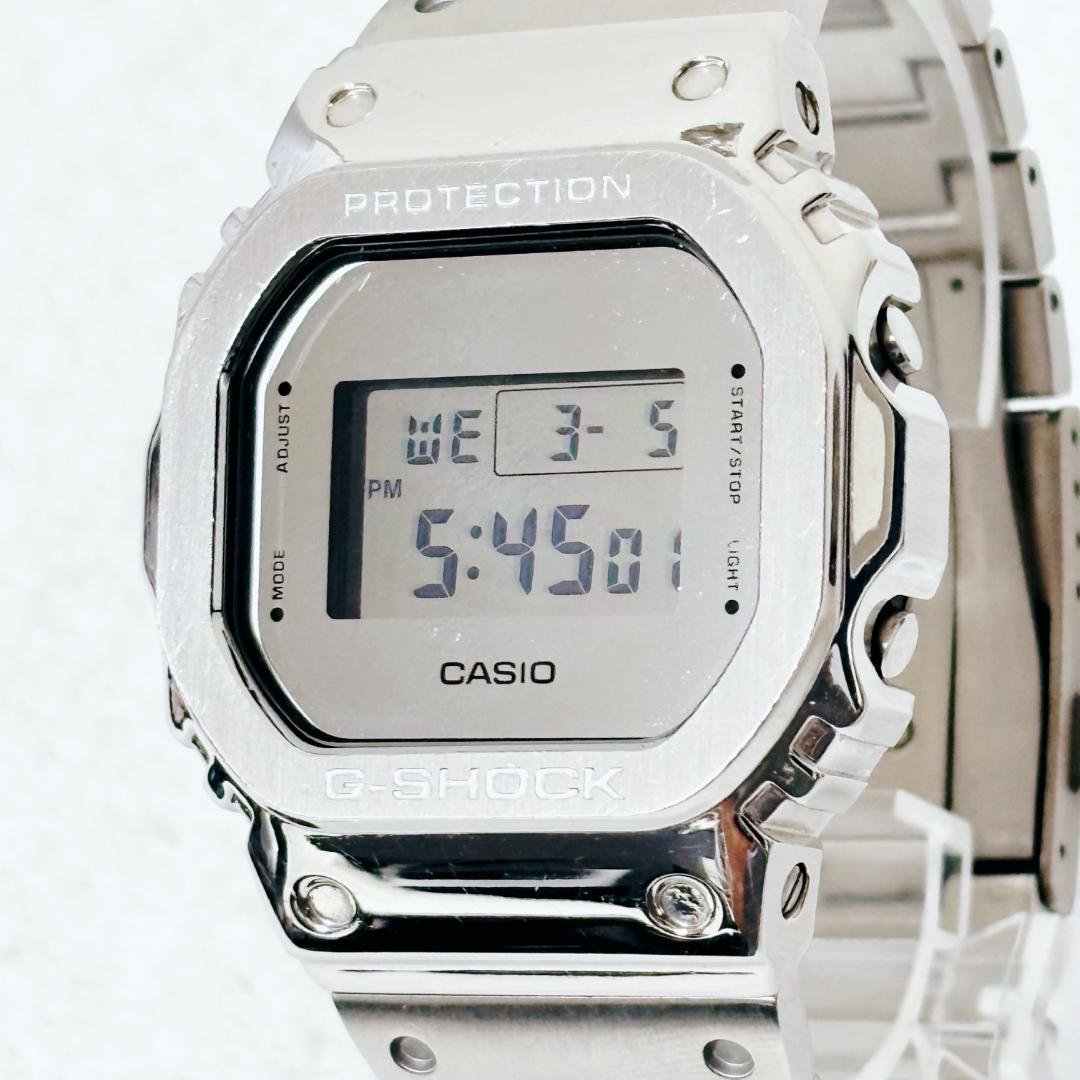 G-SHOCK DW-5600 カスタム フルメタル シルバー - メルカリ