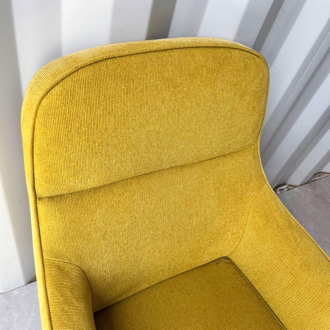 取付無料！ケユカ 北欧風イエローグリーンファブリックナチュラル1P