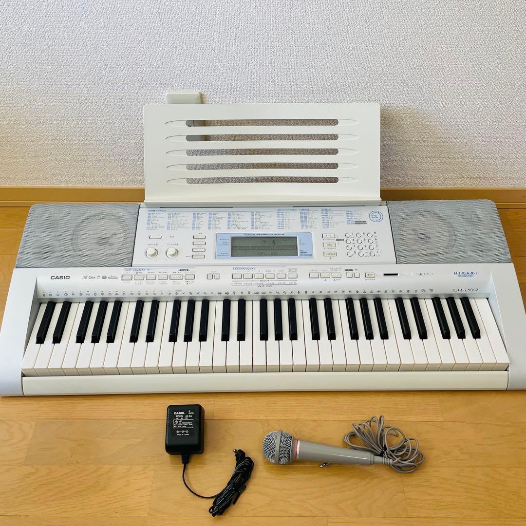 CASIO カシオ　電子ピアノ　電子キーボード LK-207 光ナビゲーション Amazon.co.jp: CASIO 光ナビゲーションキーボード(61鍵盤) LK-207 LK