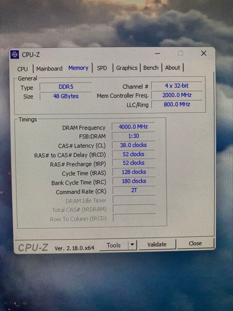 DDR5-8000 cl38 1.4V 48GB(24×2) 　32gbより安心