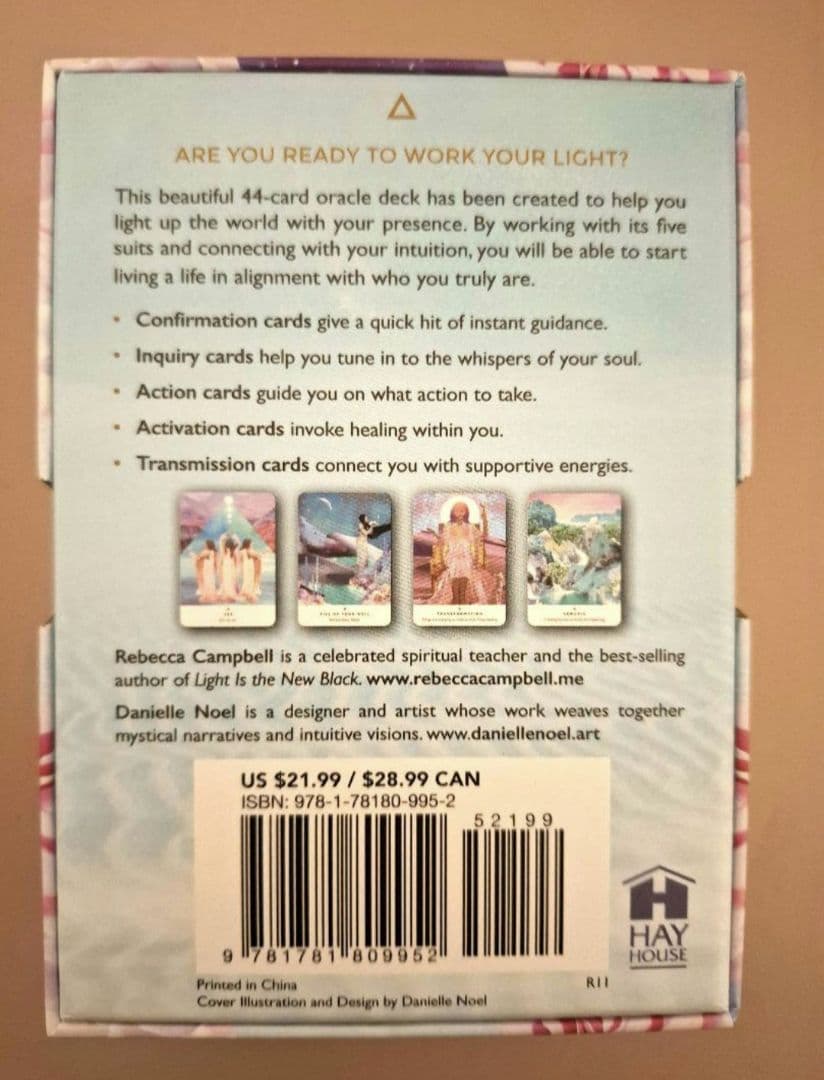 《日本語解説書》ワークユアライト /ローズ オラクルカード/ リーディングブック