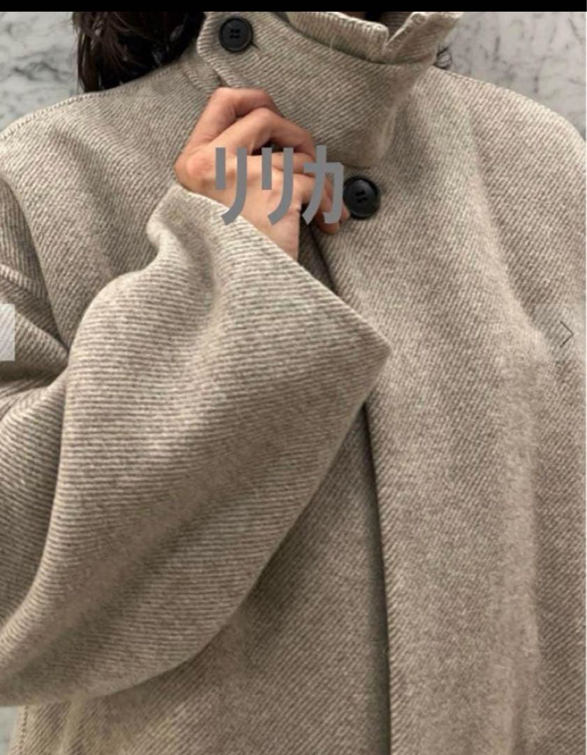 Mila owen ドロップショルダーステンカラーコート - メルカリ