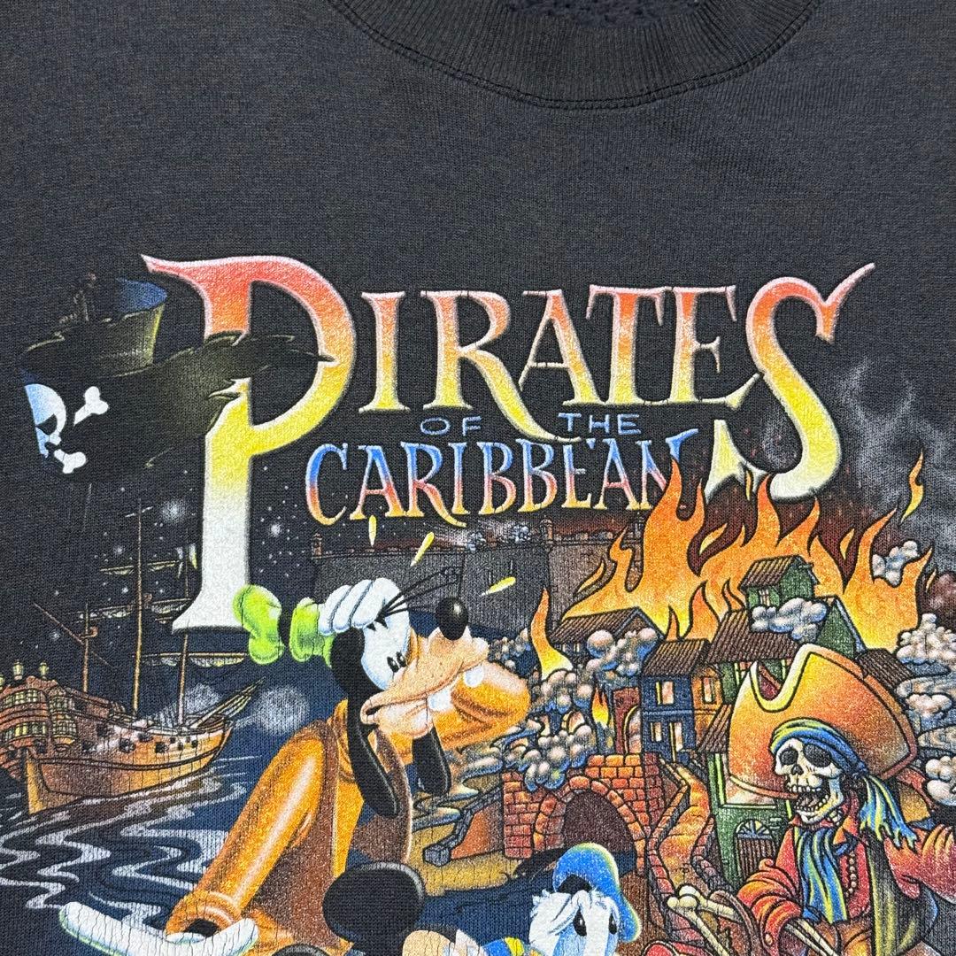希少 USA製 90's Disney Pirates カリブの海賊 スウェット - メルカリ