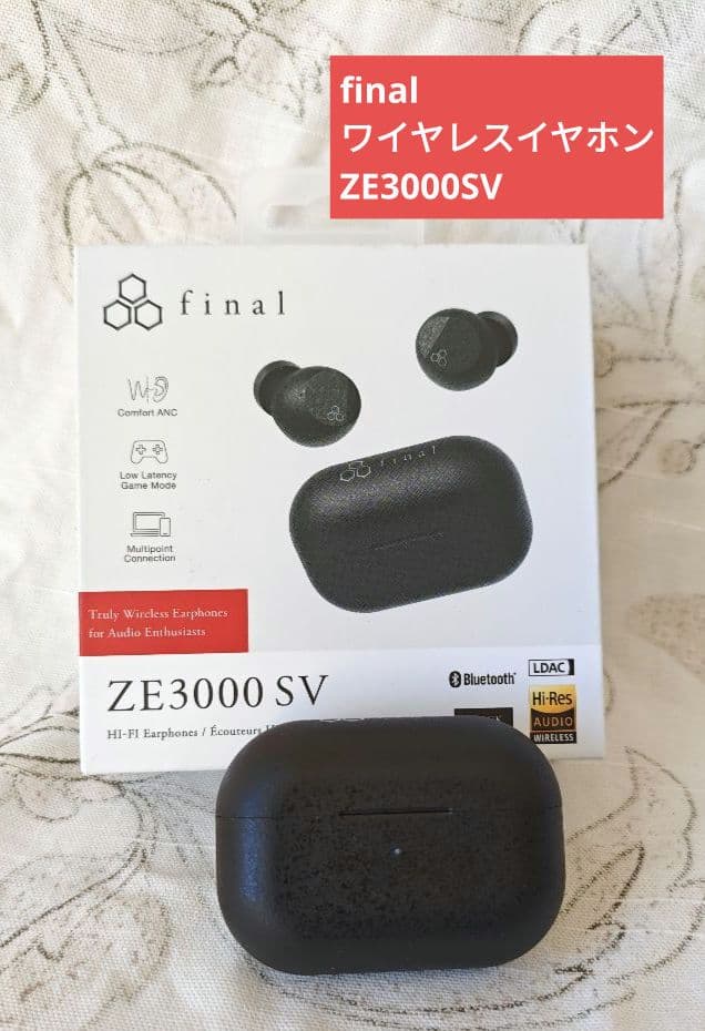 【美品】final ワイヤレスイヤホン ZE3000SV e-earphone_4571303224210