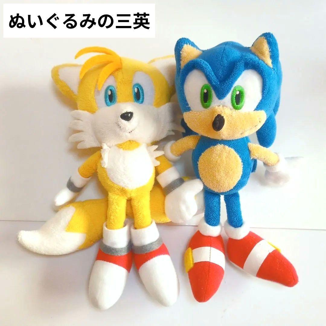 ソニック　テイルス　ぬいぐるみ　セット　正規品　ソニック・ザ・ヘッジホッグ　三英 新しいぬいぐるみ5種発売決定／ ソニック、テイルス、ナックルズは