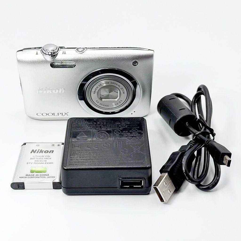 【美品】ニコン COOLPIX A100 シルバー コンデジ カメラ 中古 COOLPIX A100 [シルバー] 中古価格比較 - 価格.com