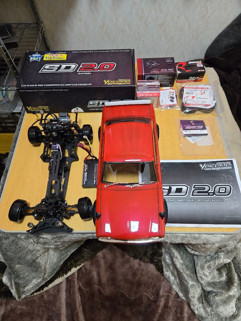 たけやんさん占用 Yokomo SD2.0 黒 1/10 RCカー　メカ付き スーパードリフト SD2.0 RWDドリフトカー キット - ラジコンカー・RC