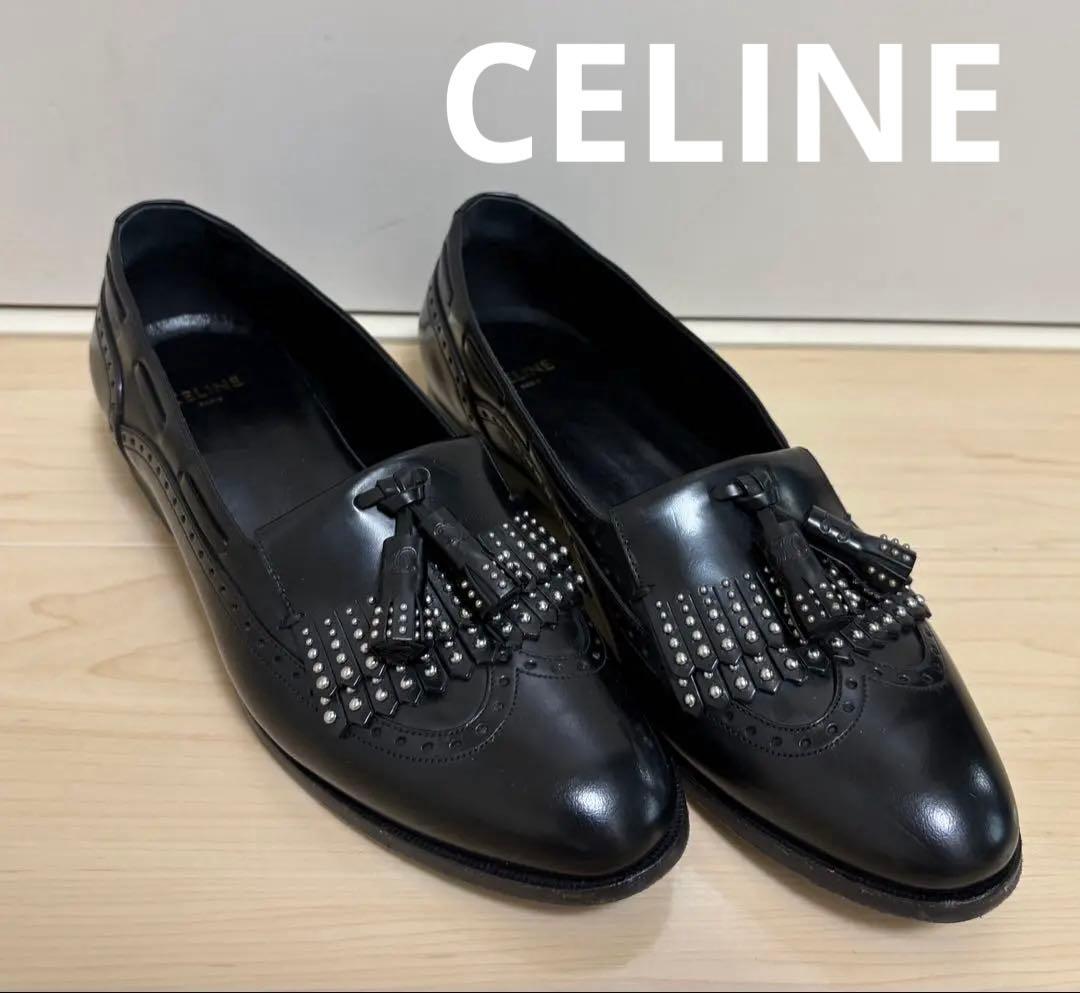 値下げ【CELINE】アビンドン タッセルローファー ブラック　セリーヌ 37 CELINE（セリーヌ） 良品 19aw エディ期 CELINE by Hedi Slimane