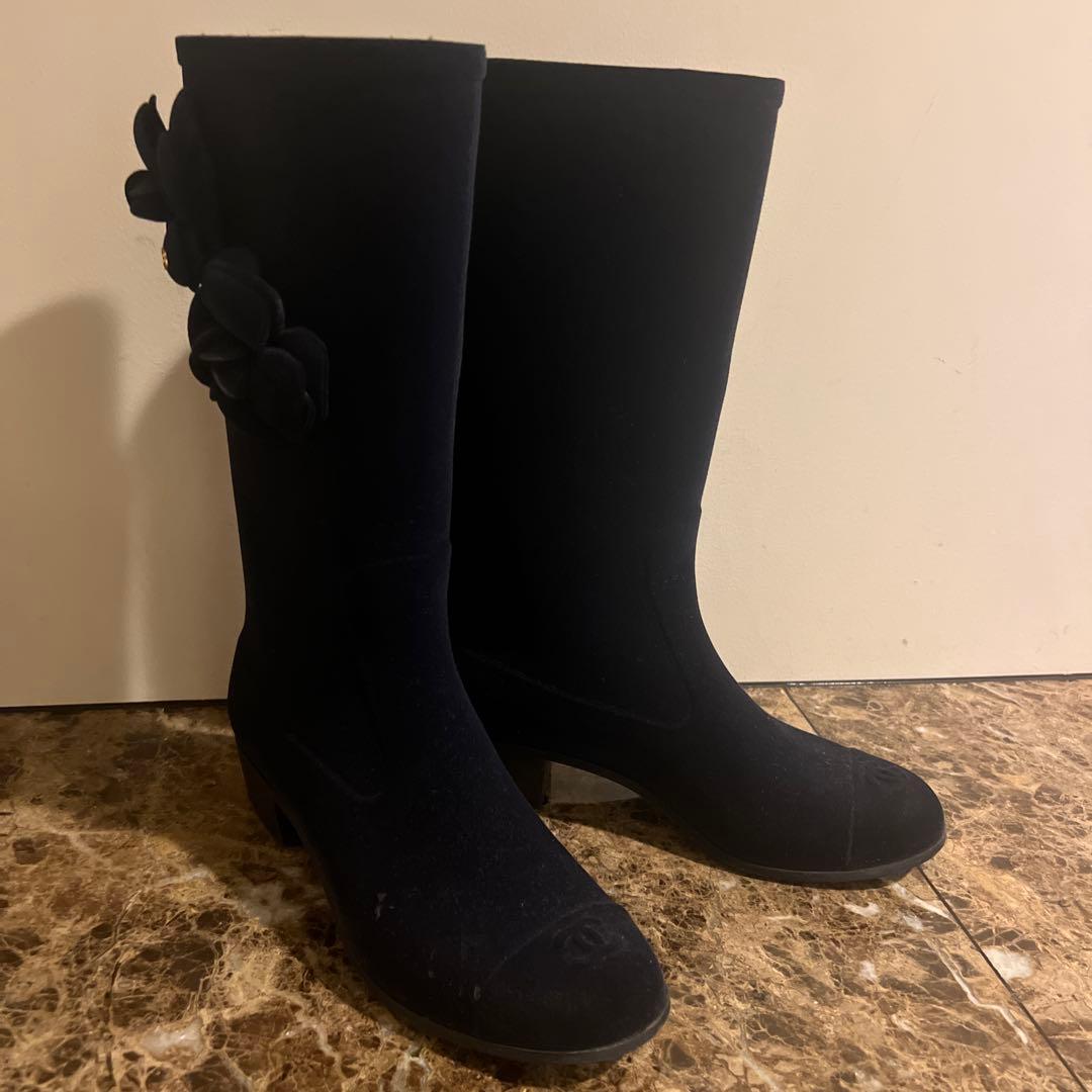 CHANEL レインブーツ　37 CHANEL シャネル レインブーツ 37 ジェニー着用 【新品未使用】 - メルカリ