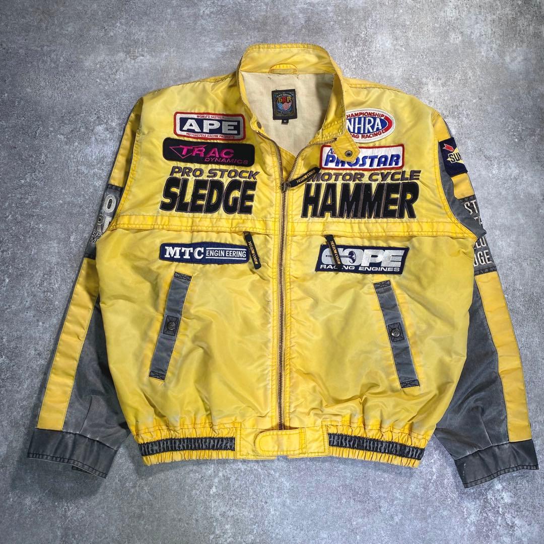 BRP イエローコーン レーシングジャケット【M】イエロー 褪色 ブルゾン