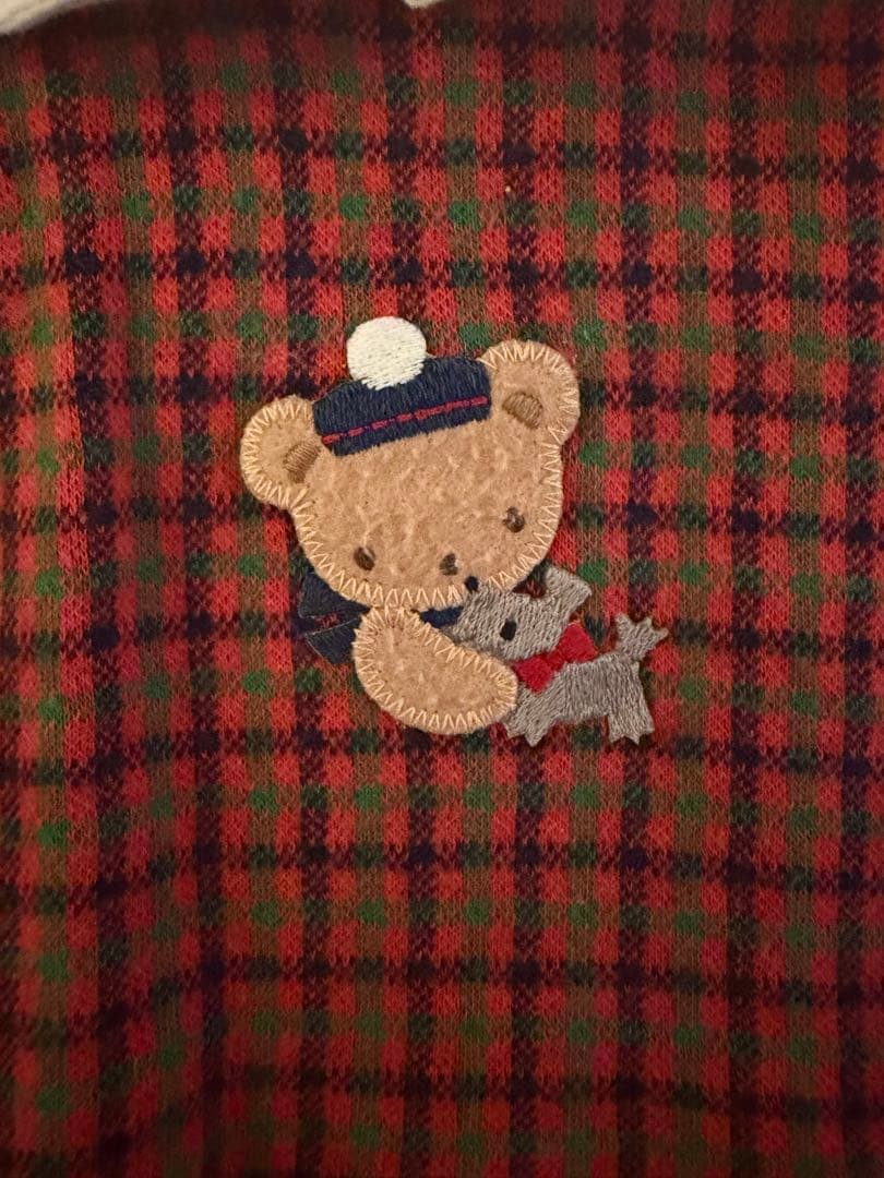 ファミリア Familiar 80 日本製 ロンパース 赤チェック - メルカリ