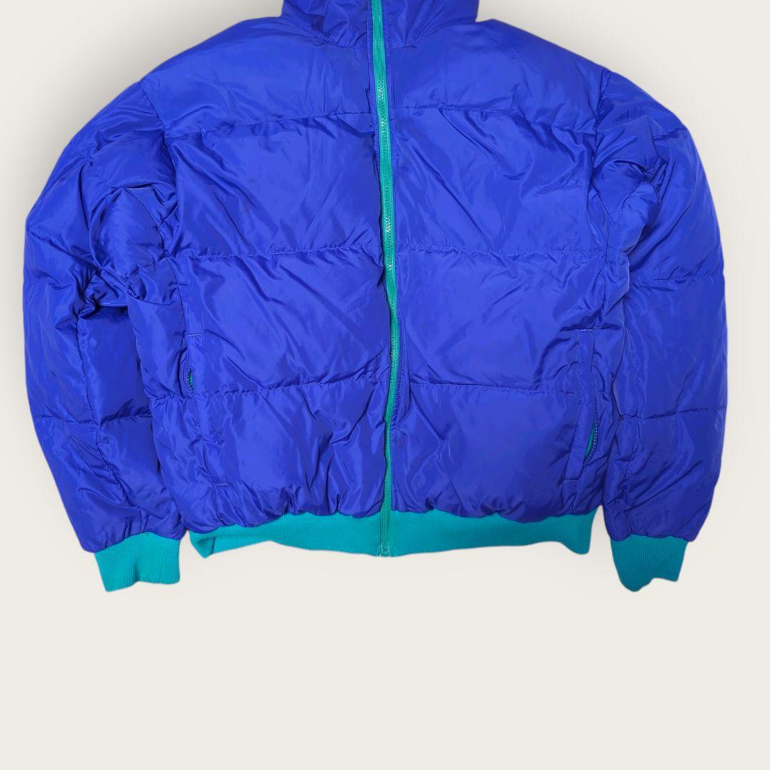 90s コロンビア リバーシブル ダウンジャケット Lサイズ 無地 台湾製