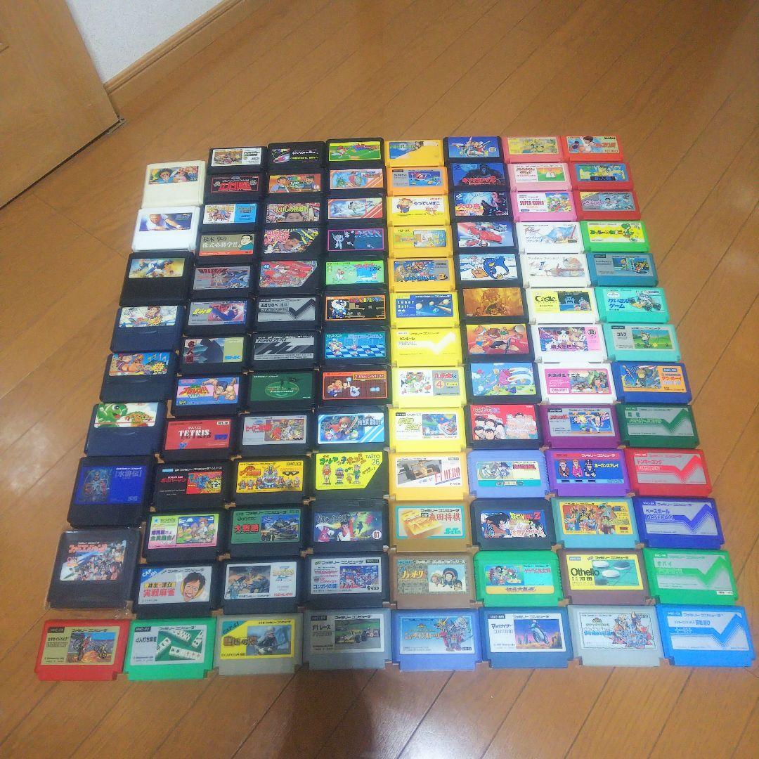 FC ファミコン ソフト カセット 多数 100本 まとめ売り ダブり無し