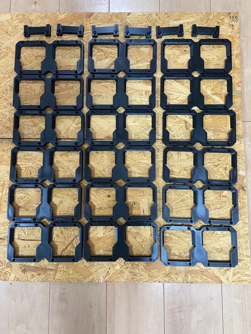 送料無料 ミルウォーキー パックアウト マウント ABS仕様 Eセット 黒18個