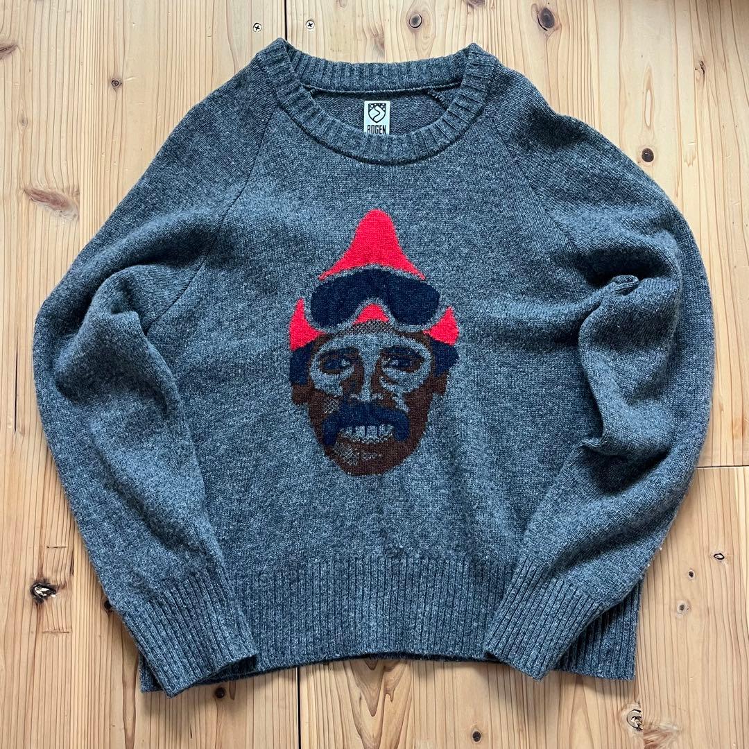 Bogen ボーゲン グレー セーター オジサン顔 - メルカリ