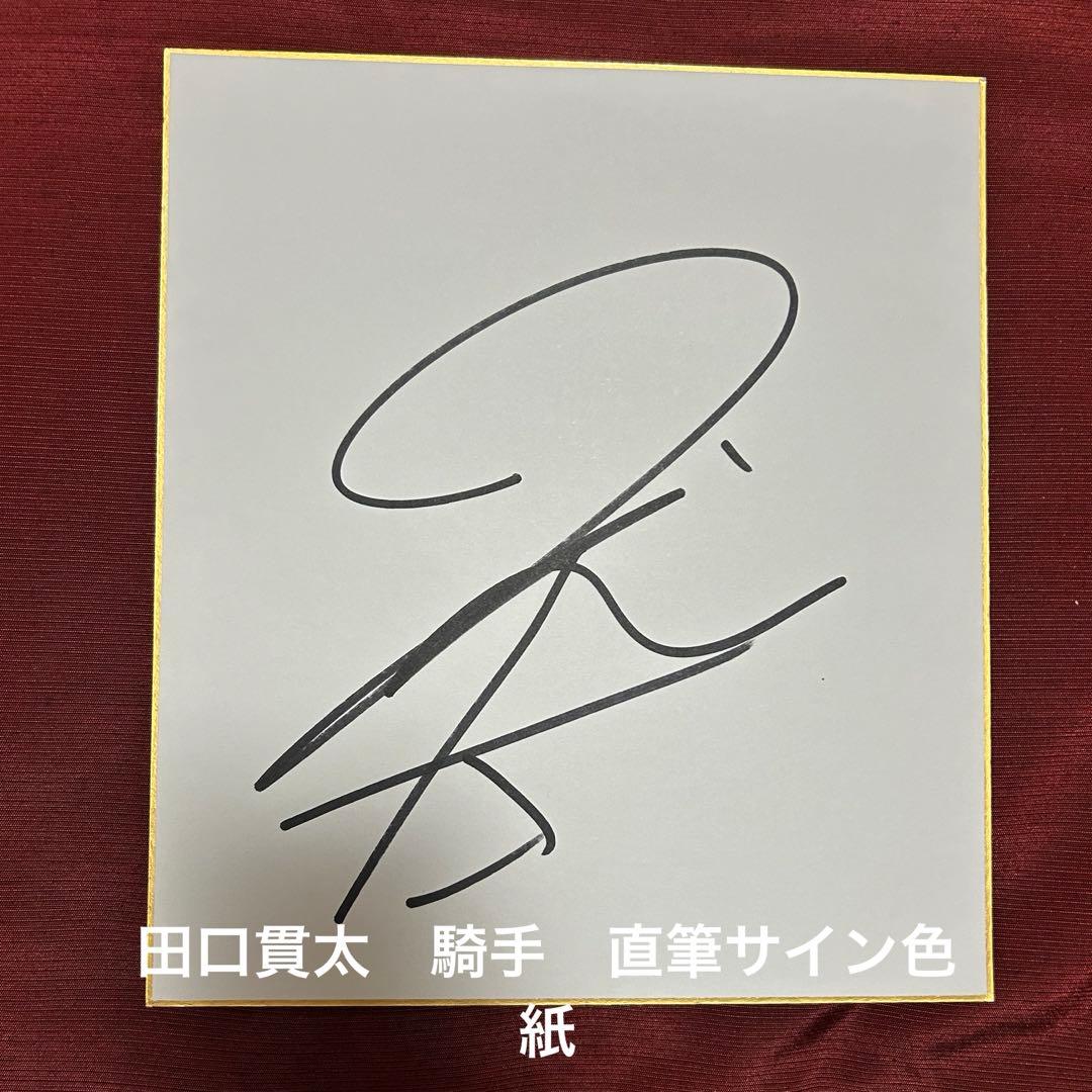 競馬 騎手 田口貫太 ジョッキー 直筆サイン色紙 JRA - メルカリ