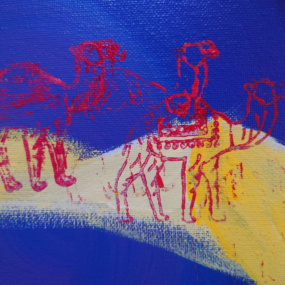 ラクダのアクリル画 円形 30cm Amazon｜カタク(KATAKU)円形ラグ 綿麻 手織り エスニック フリンジ付き