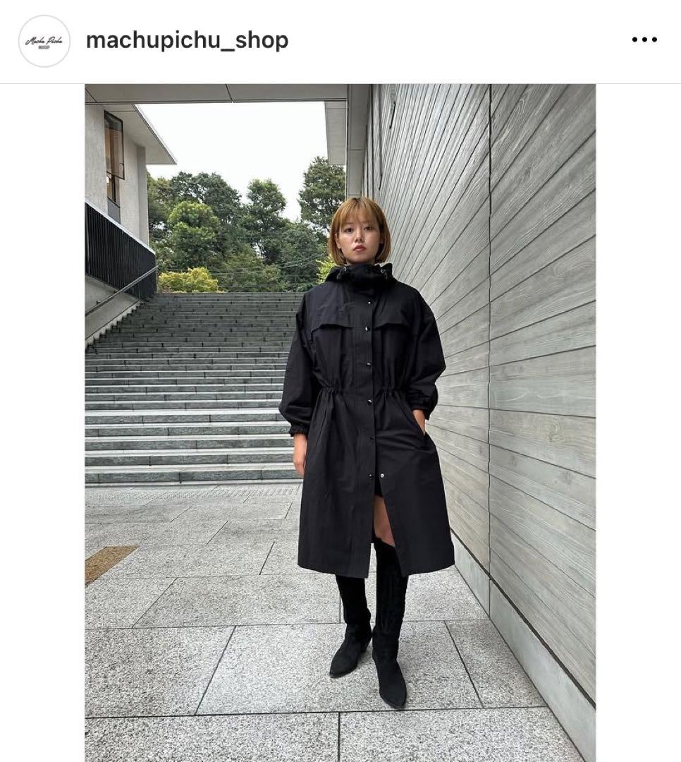 SALE‼️最終値下げ‼️MachuPichuDowntown レインコートブラック L】【PONTELAND/ポントランド】リバーシブルダウンコート(コート