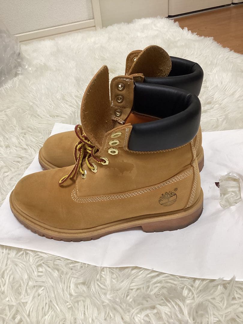 Timberland ベージュ ワークブーツ - メルカリ