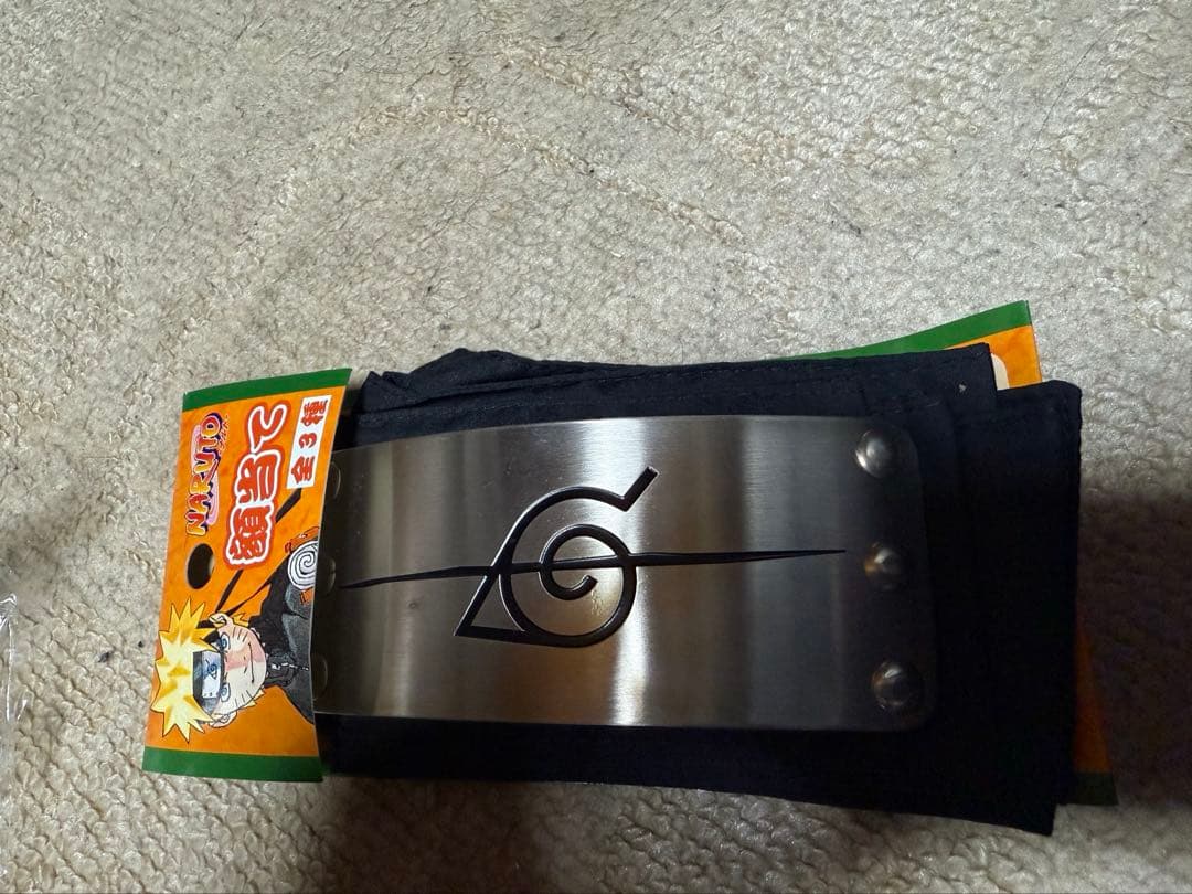 NARUTO展限定 ナルト 額当て ハチマキ サスケ 木の葉 - メルカリ