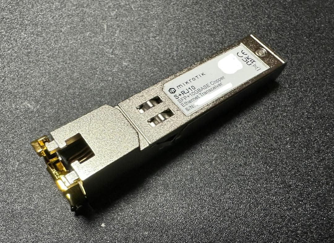 新品 MikroTik S+RJ10 SFP+ 10G/2.5G Marvell MikroTik · S+RJ10