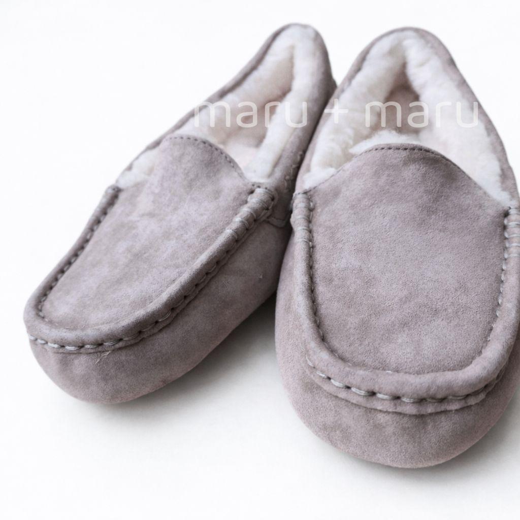 最終価格【UGG】モカシン グレー(グレージュ)24.0cm