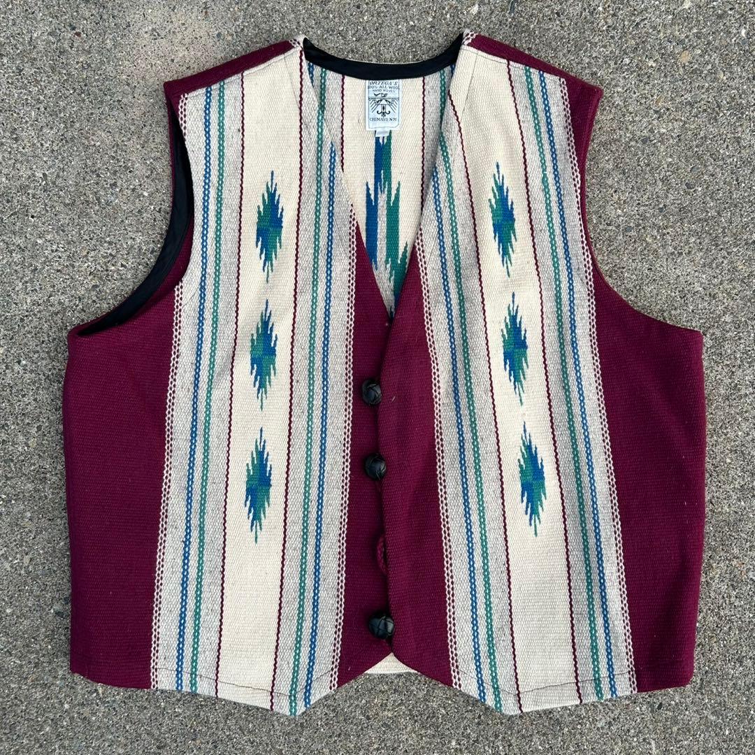 【60s】 Ortega's オルテガ chimayo vest （ボタンなし） 60s】 Ortega's オルテガ chimayo vest （ボタンなし） - メルカリ