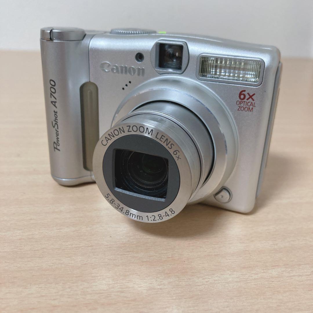 動作確認済 Canon キヤノン PowerShot A700 外箱付 デジカメ - メルカリ