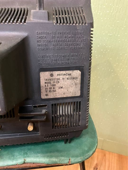 アンテナ付きテレビ 昭和レトロ 当時物 ジャンク インテリア