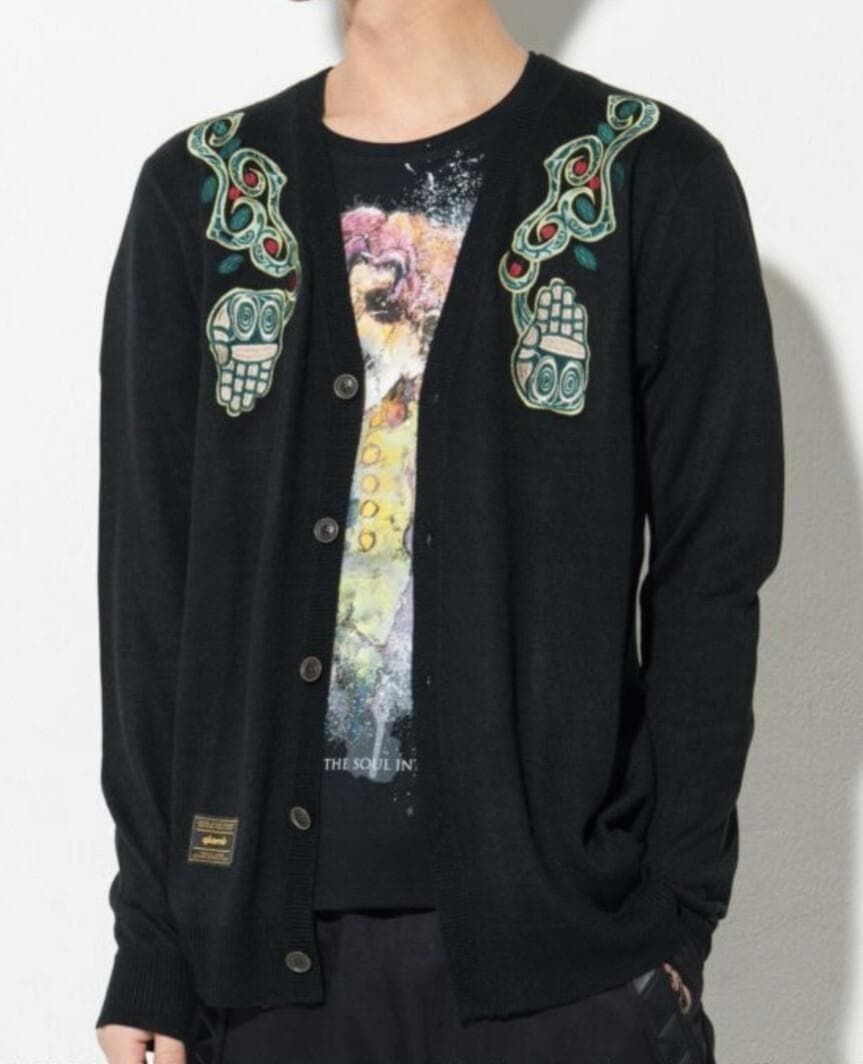 glamb × ジョジョ カーディガン ハイエロファントグリーン 3（L