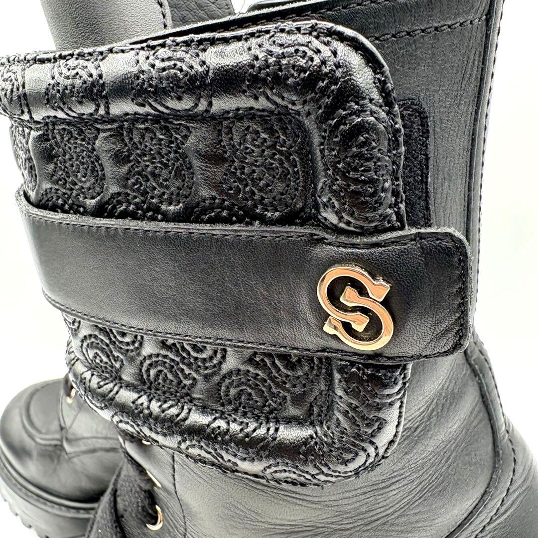 美品✨ サルヴァトーレフェラガモ ランディングブーツ サイドジップ 【6.5c】