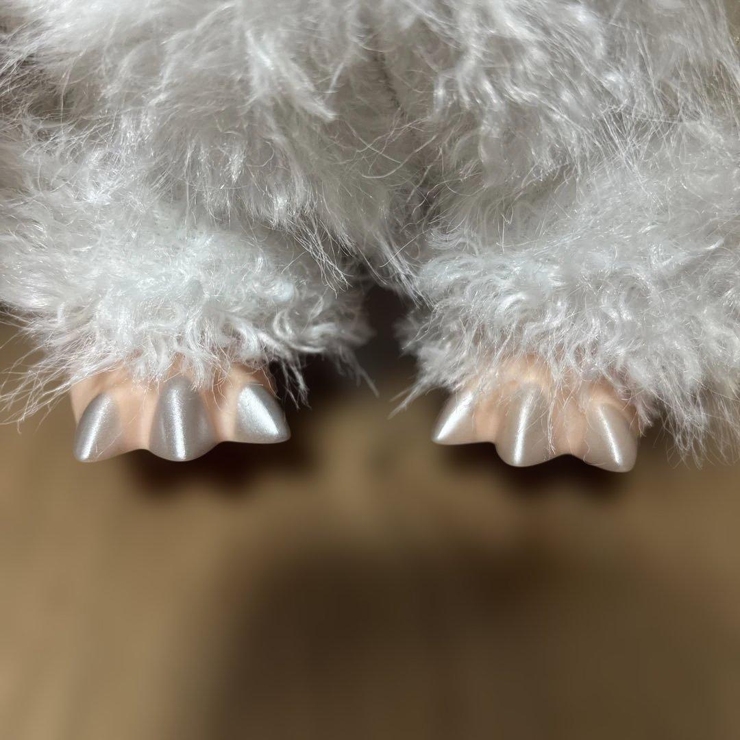 38cm ラブブ ジモモ 白 ホワイト シッポ付き ぬいぐるみ 海外輸入品②