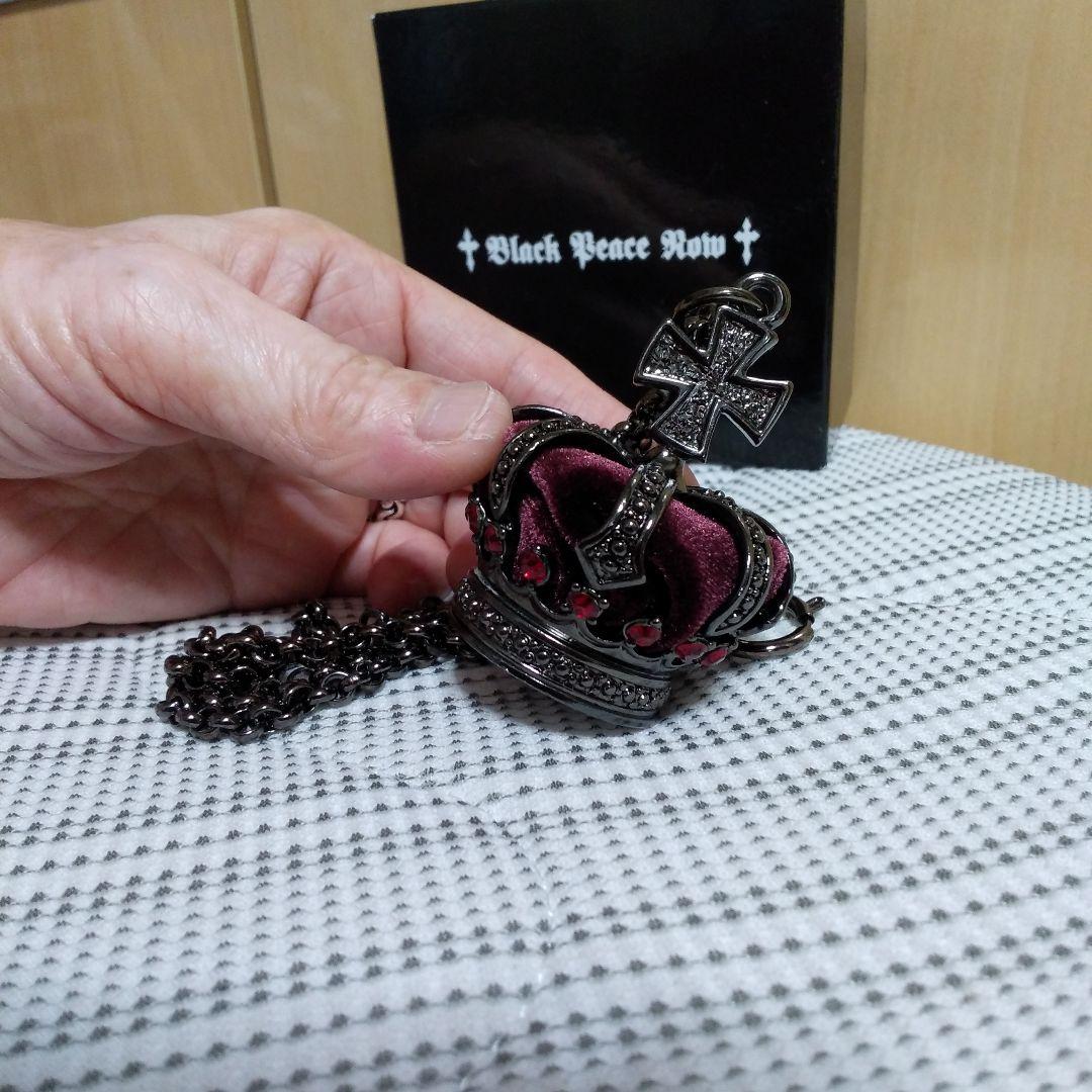 Black Peace Now 王冠デザイン ネックレス ペンダントビジュアル系