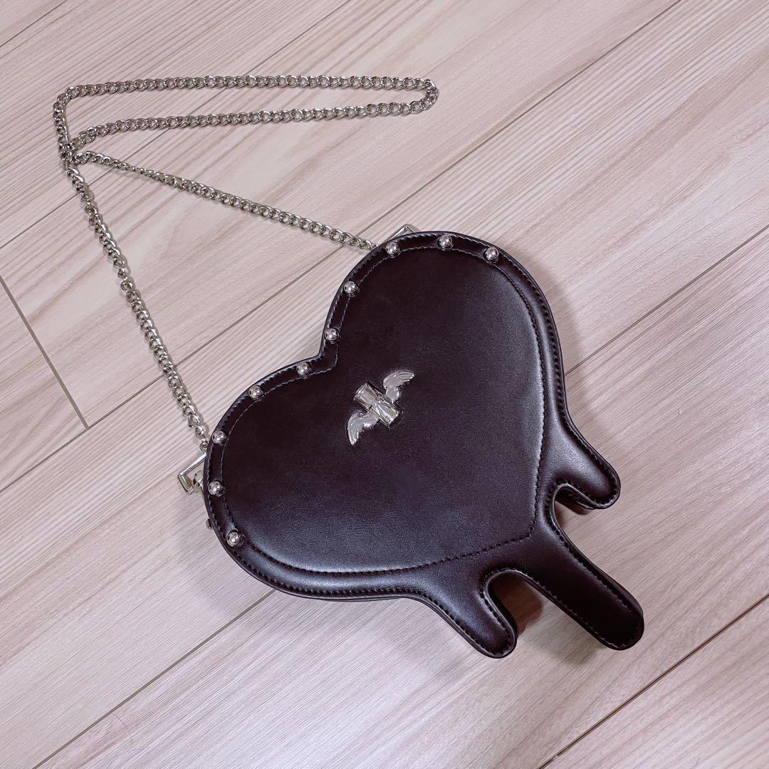 最終値下げ 美品 dimmoire ディムモアール ハート型ポシェット