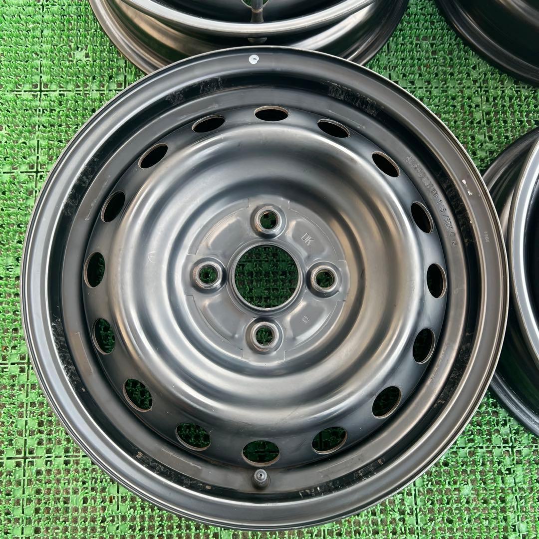 トヨタ純正 プロボックス 14インチスチールホイール ブラック色 4本