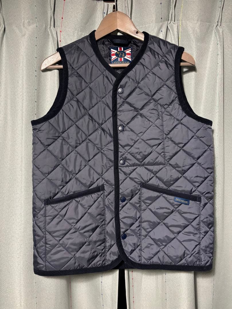 LAVENHAM ラベンハム メンズ ダウンベスト ネイビー　Sサイズ LAVENHAM（ラベンハム） 並行輸入 ベスト ソーンハム メンズ ベスト