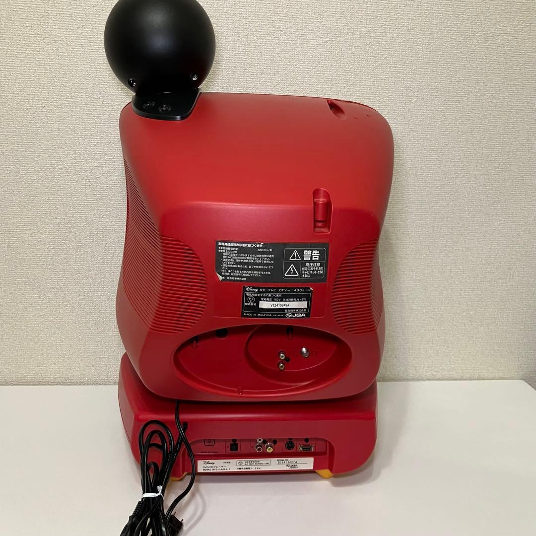ディズニー ミッキー型 ブラウン管テレビ14 型 DVDプレイヤー付 - メルカリ
