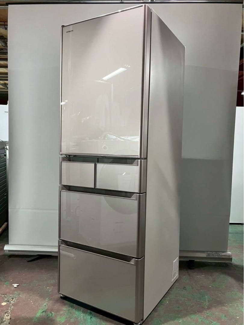 【完動品】HITACHI 日立 冷凍冷蔵庫 R-S50JL(XN) R-S50J-XN 冷蔵庫 真空チルド Sタイプ クリスタルシャンパン [501L /5