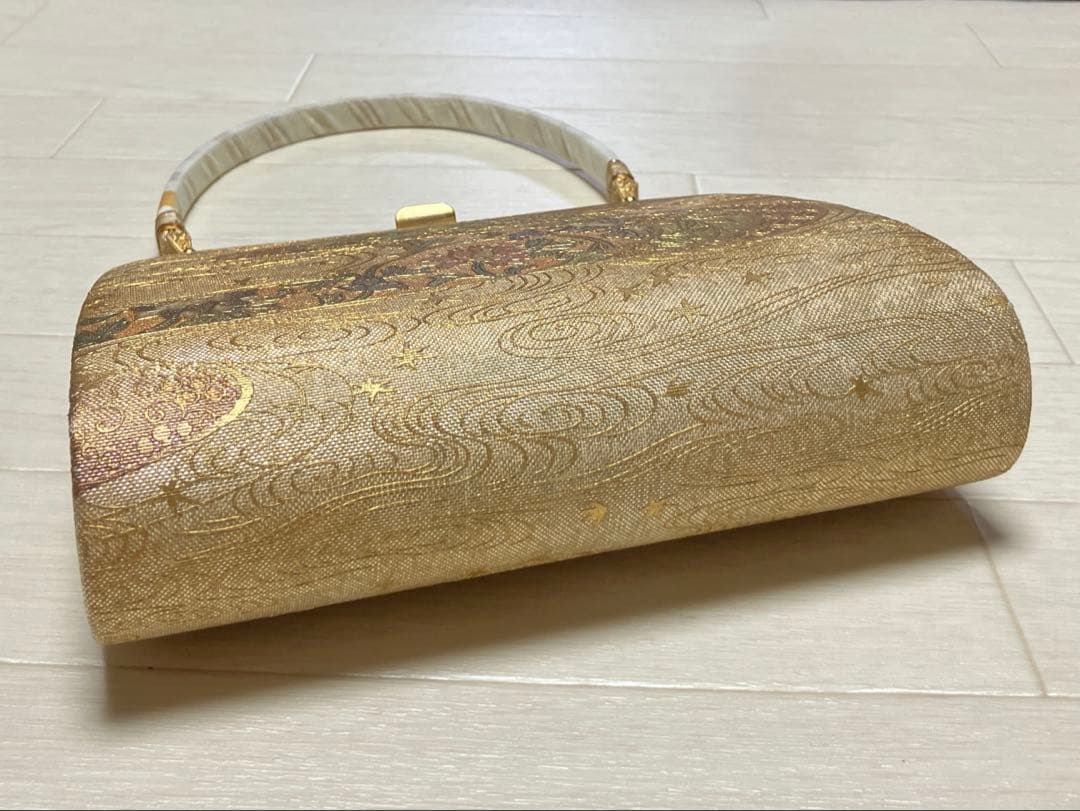 《未使用》キンワシ　草履バッグセット　ゴールド　23.5