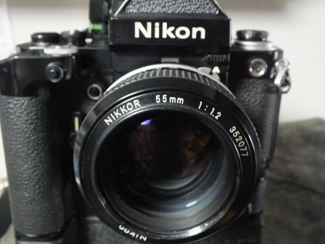 Nikon F2 MD-3 NIKKOR 55mm F1:1.2 SB-7付
