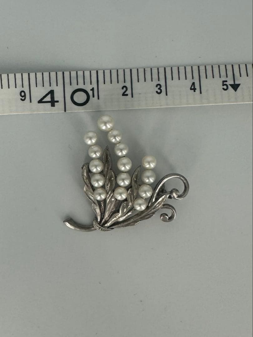 希少✨皇室御用達 MIKIMOTO ミキモト アコヤパール ブローチ 花束