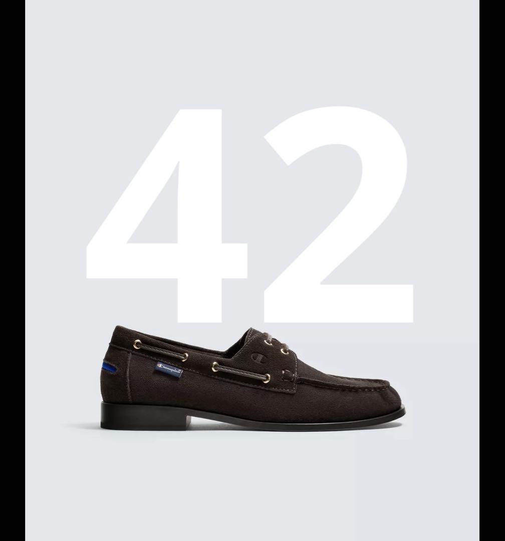 champion × ZARA レザーデッキシューズ サイズ42（27cm） - メルカリ